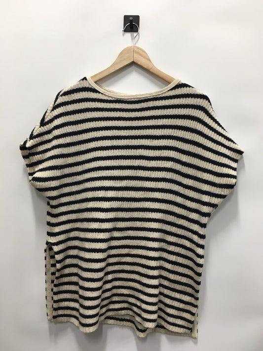 Sweater Short Sleeve By Tory Burch In Striped Pattern, Size: S