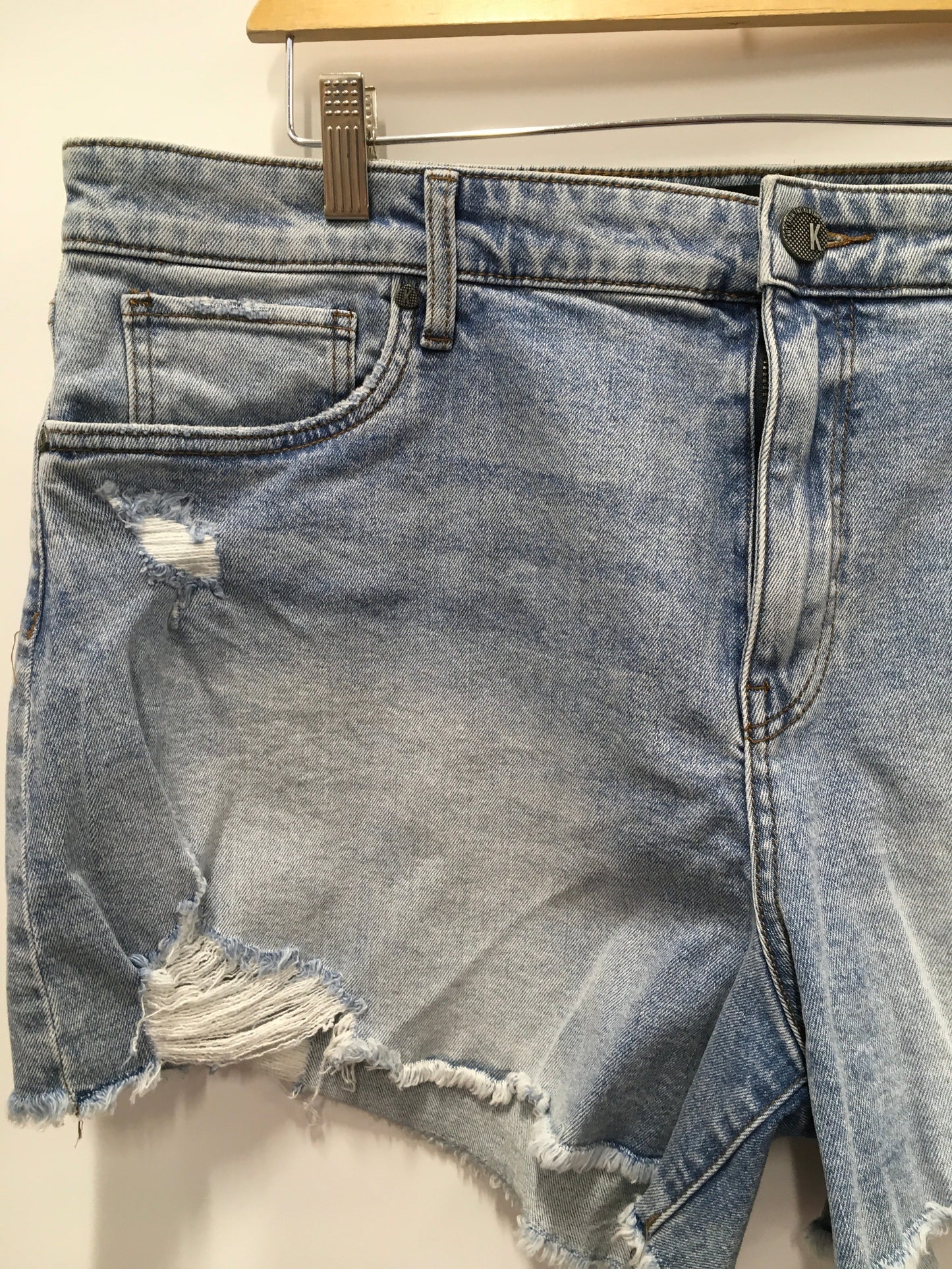 Blue Denim Shorts Kut, Size 18