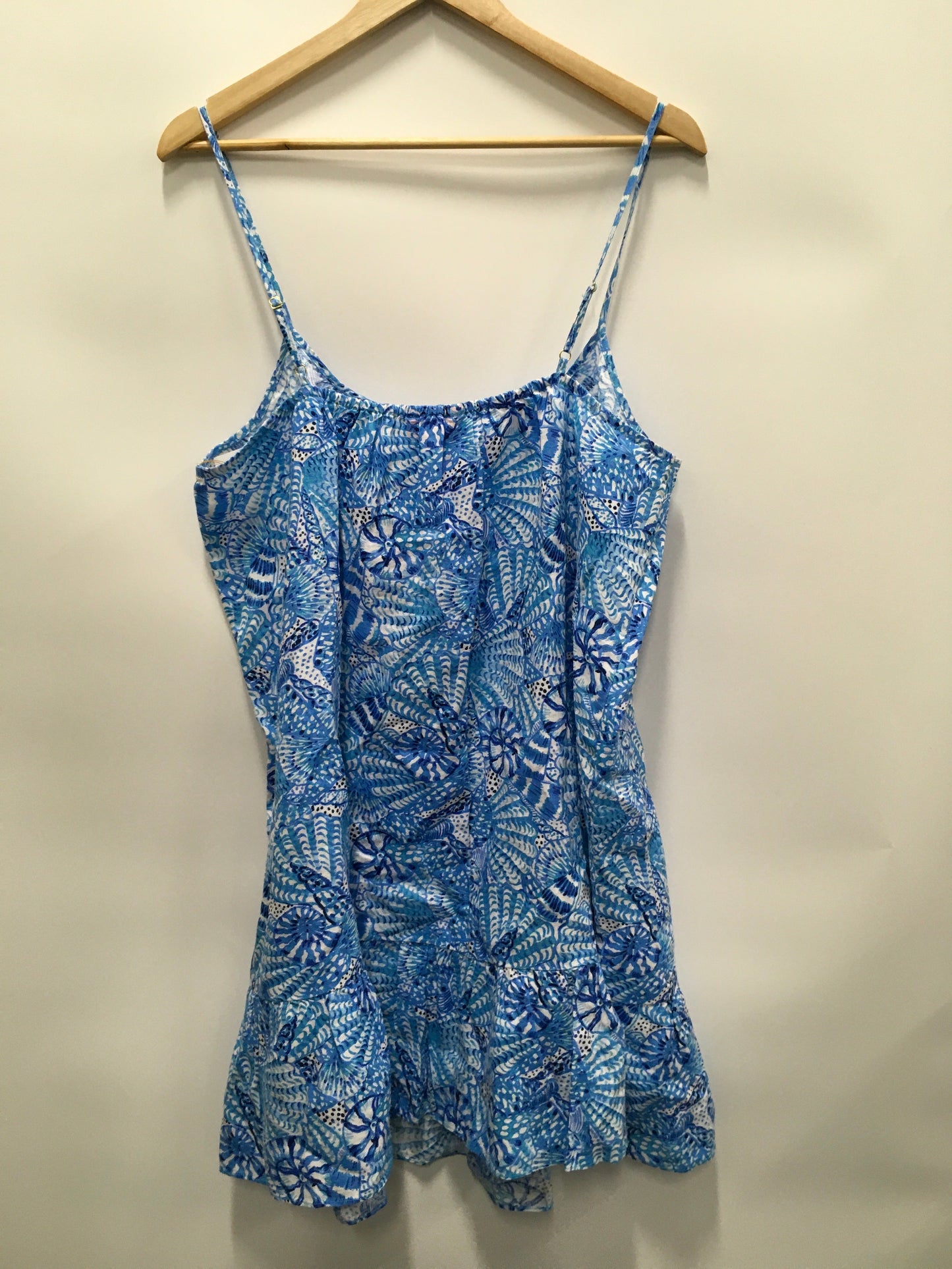 Blue Dress Casual Midi Lilly Pulitzer, Size Xl