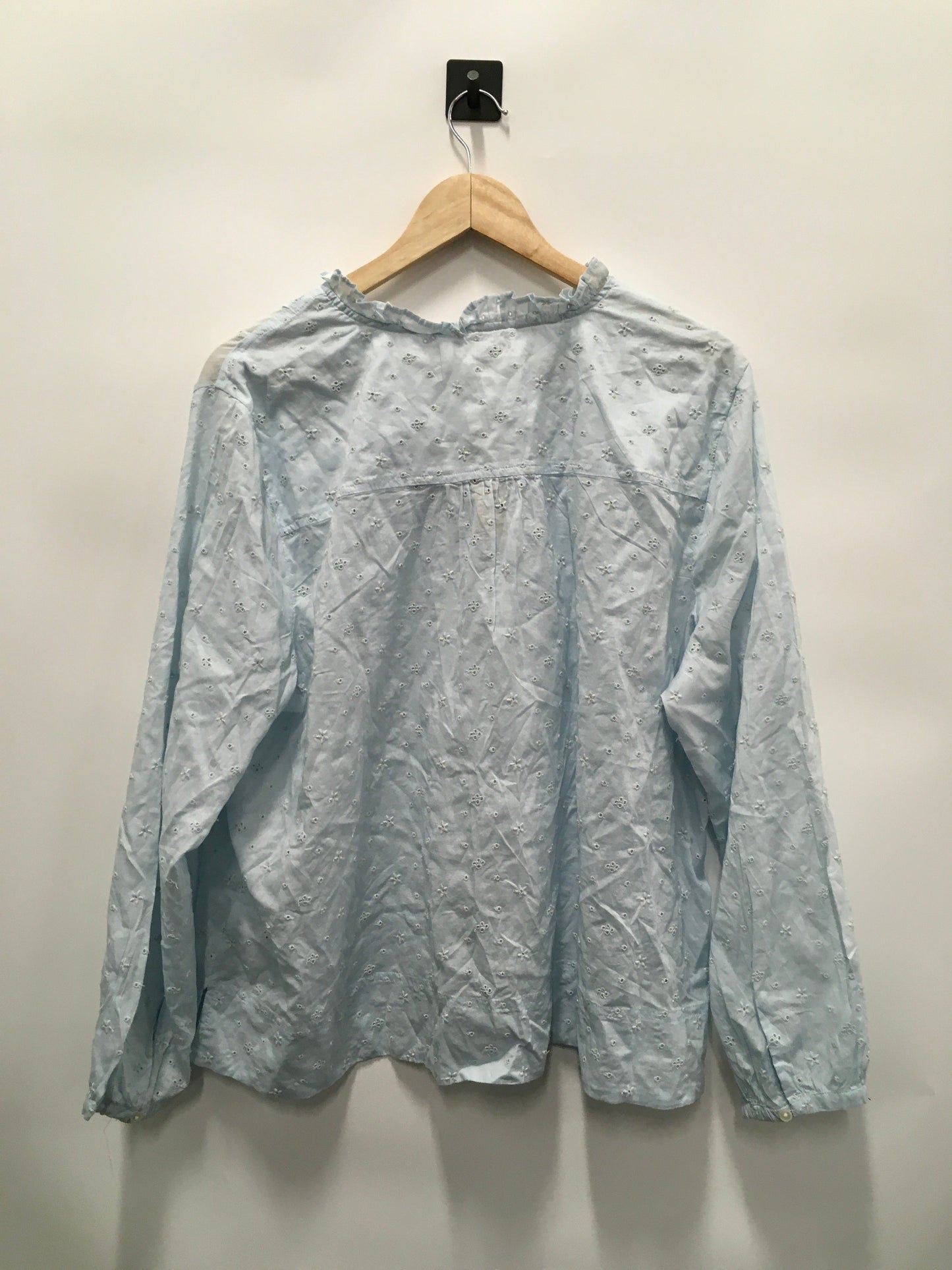 Blue Top Long Sleeve J. Crew, Size 3x