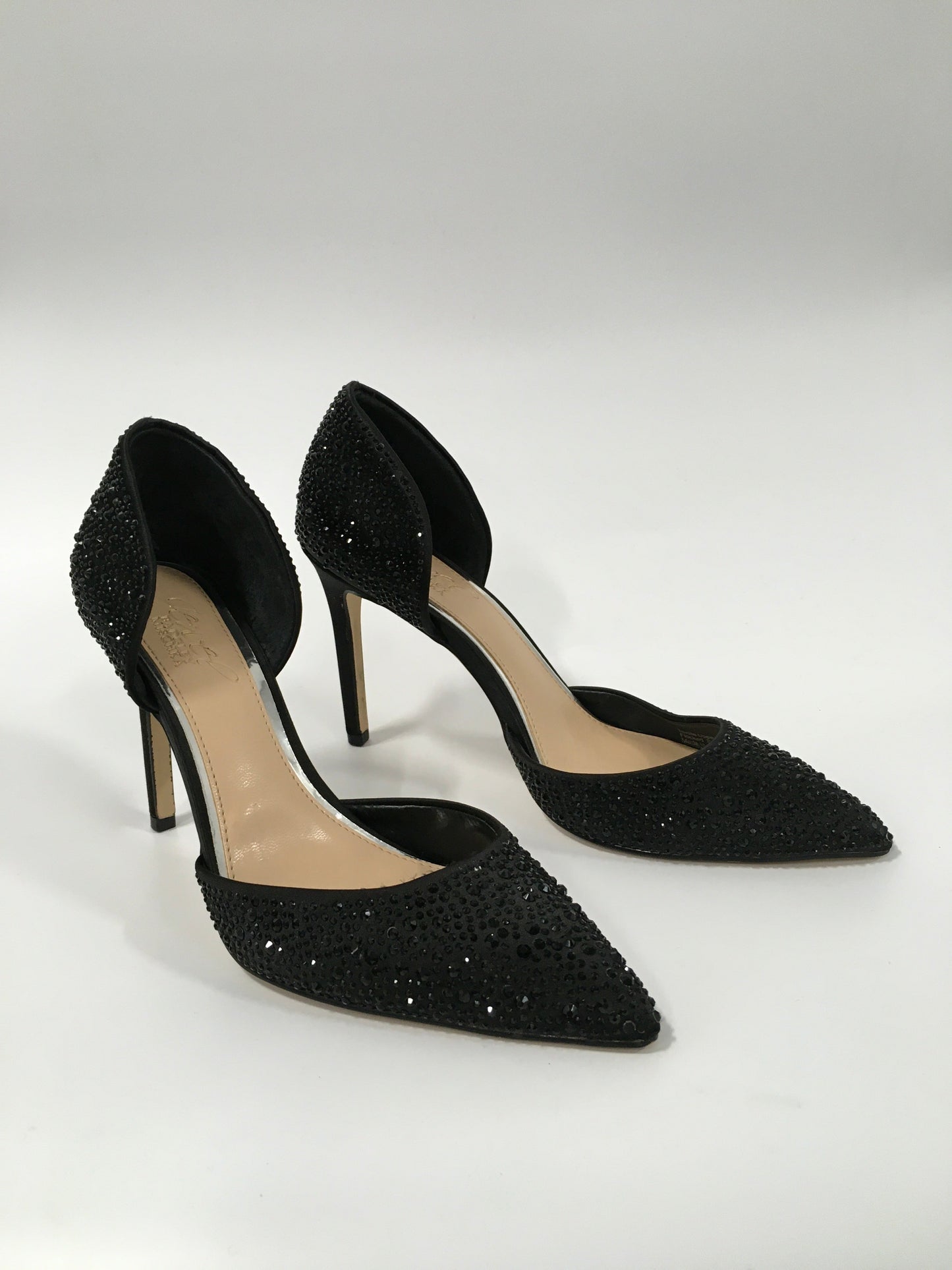 Black Shoes Heels Stiletto Badgley Mischka, Size 6