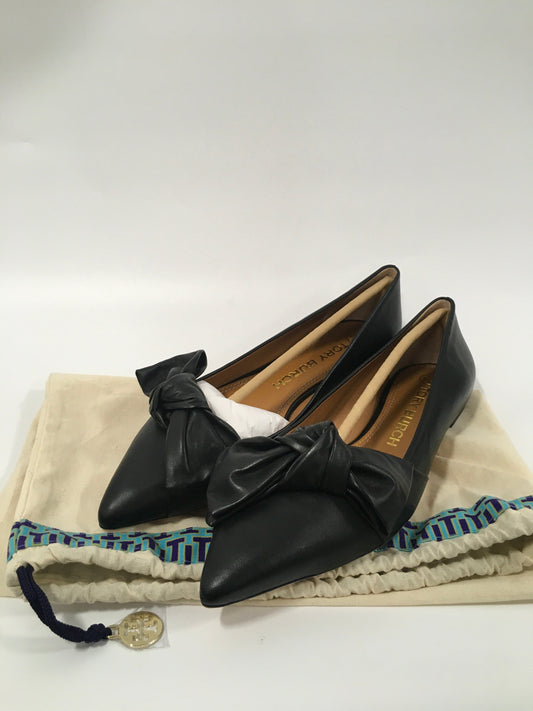 Black Shoes Flats Tory Burch, Size 8