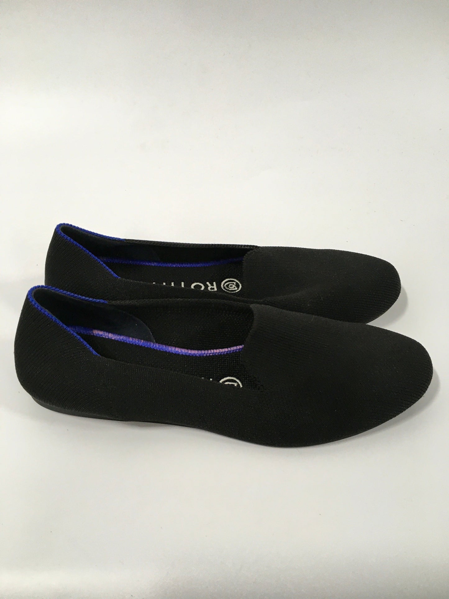 Black Shoes Flats Ballet Rothys, Size 7