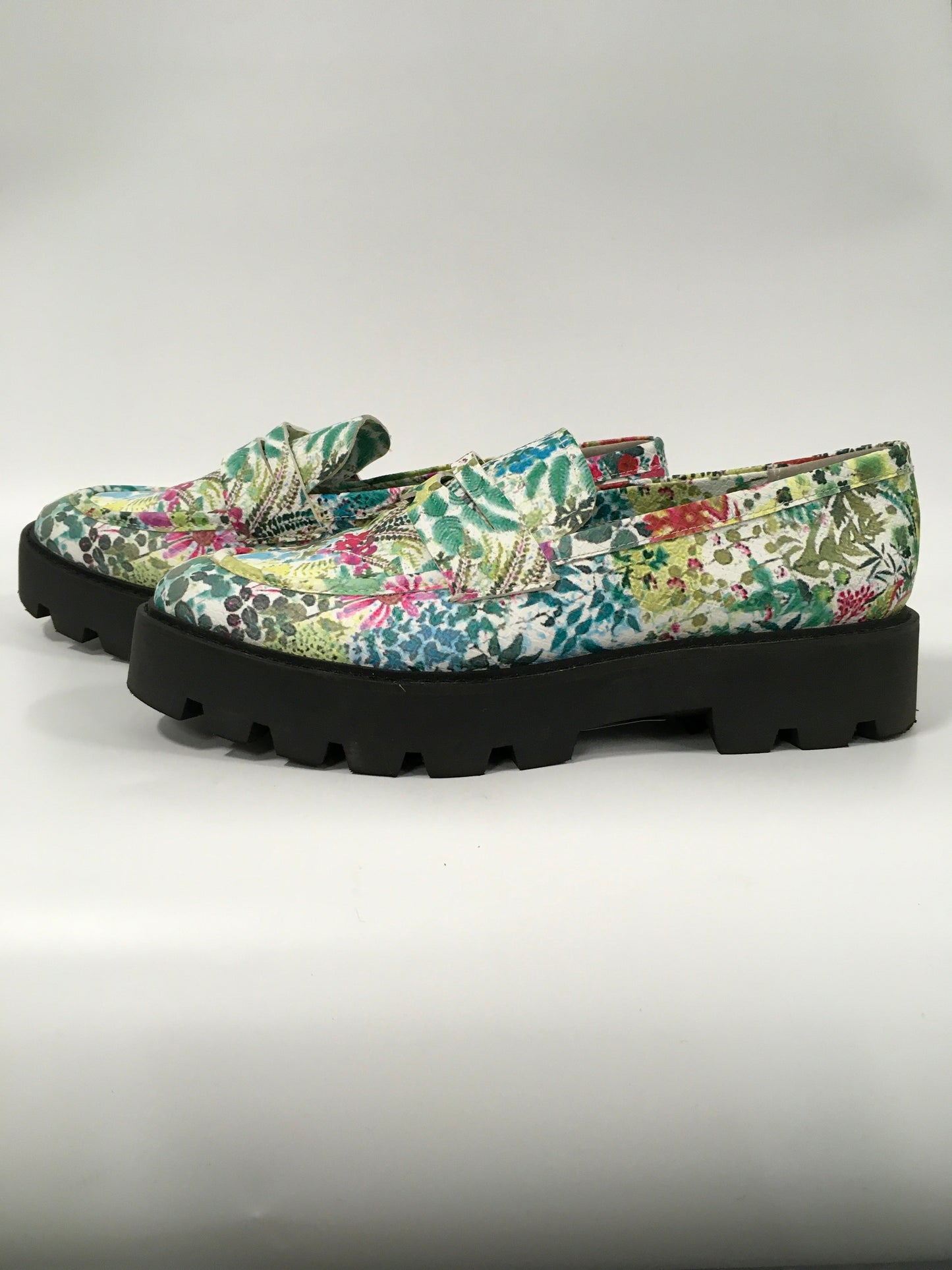 Floral Print Shoes Flats Franco Sarto, Size 9