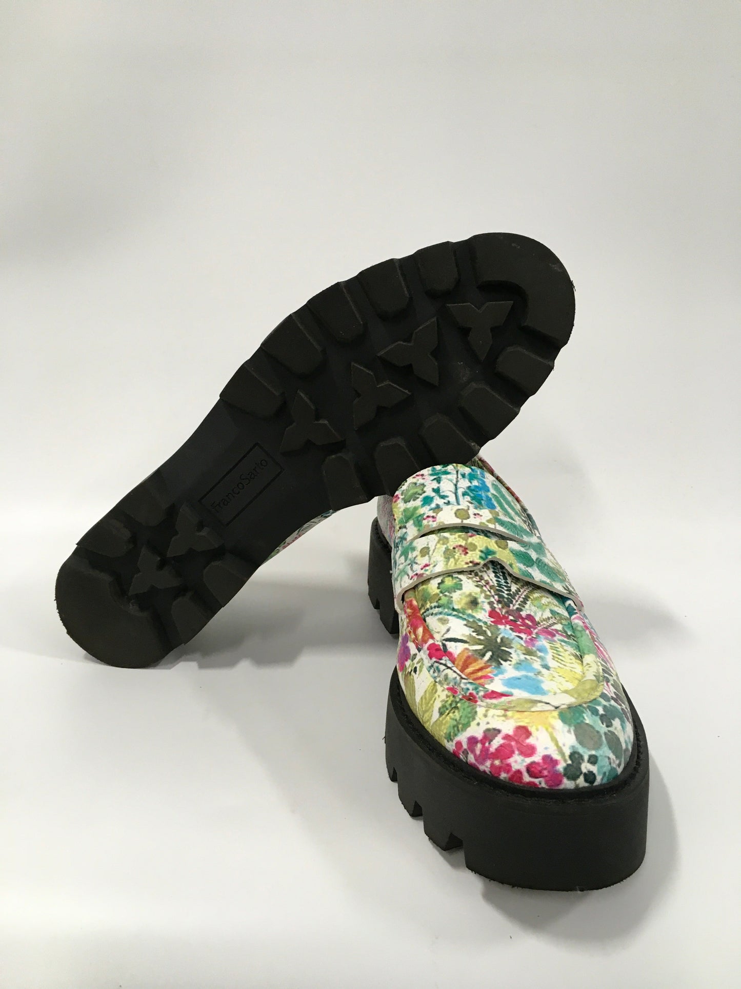 Floral Print Shoes Flats Franco Sarto, Size 9