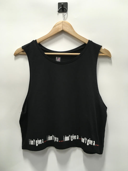 Athletic Tank Top By Fabletics In Black, Size: S