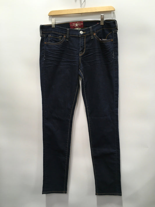 Blue Denim Jeans Skinny Lucky Brand, Size 8