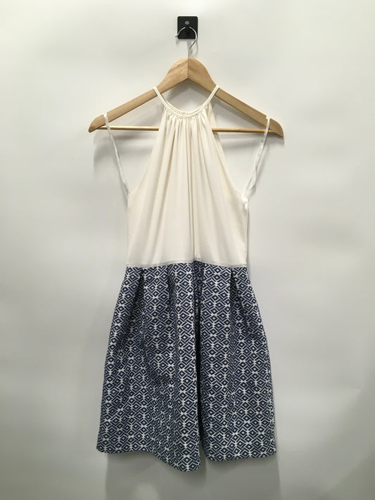 Blue & White Dress Casual Short Anthropologie, Size Petite   S