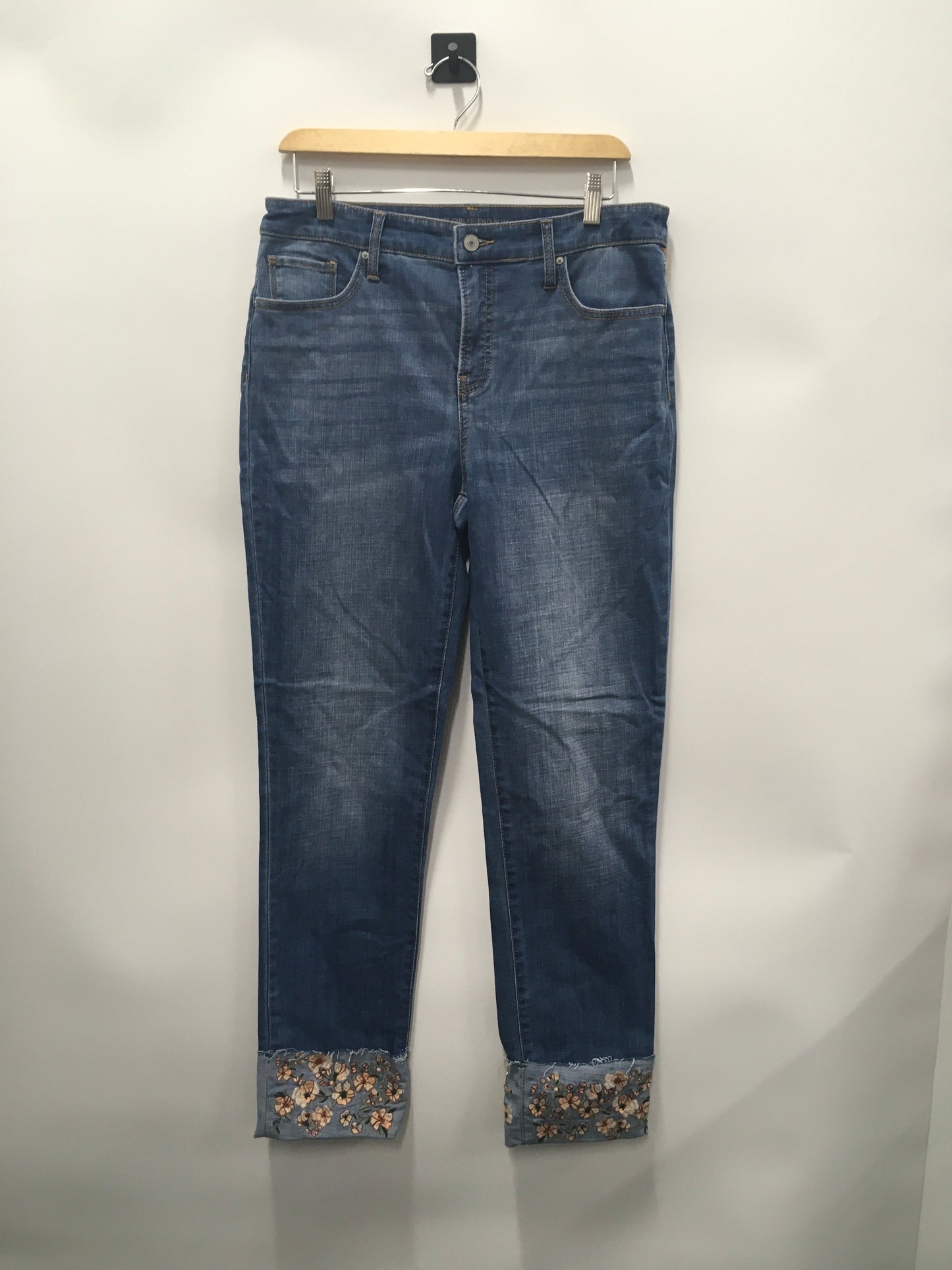 Jeans Skinny By Chicos In Blue Denim, Size: 8tall