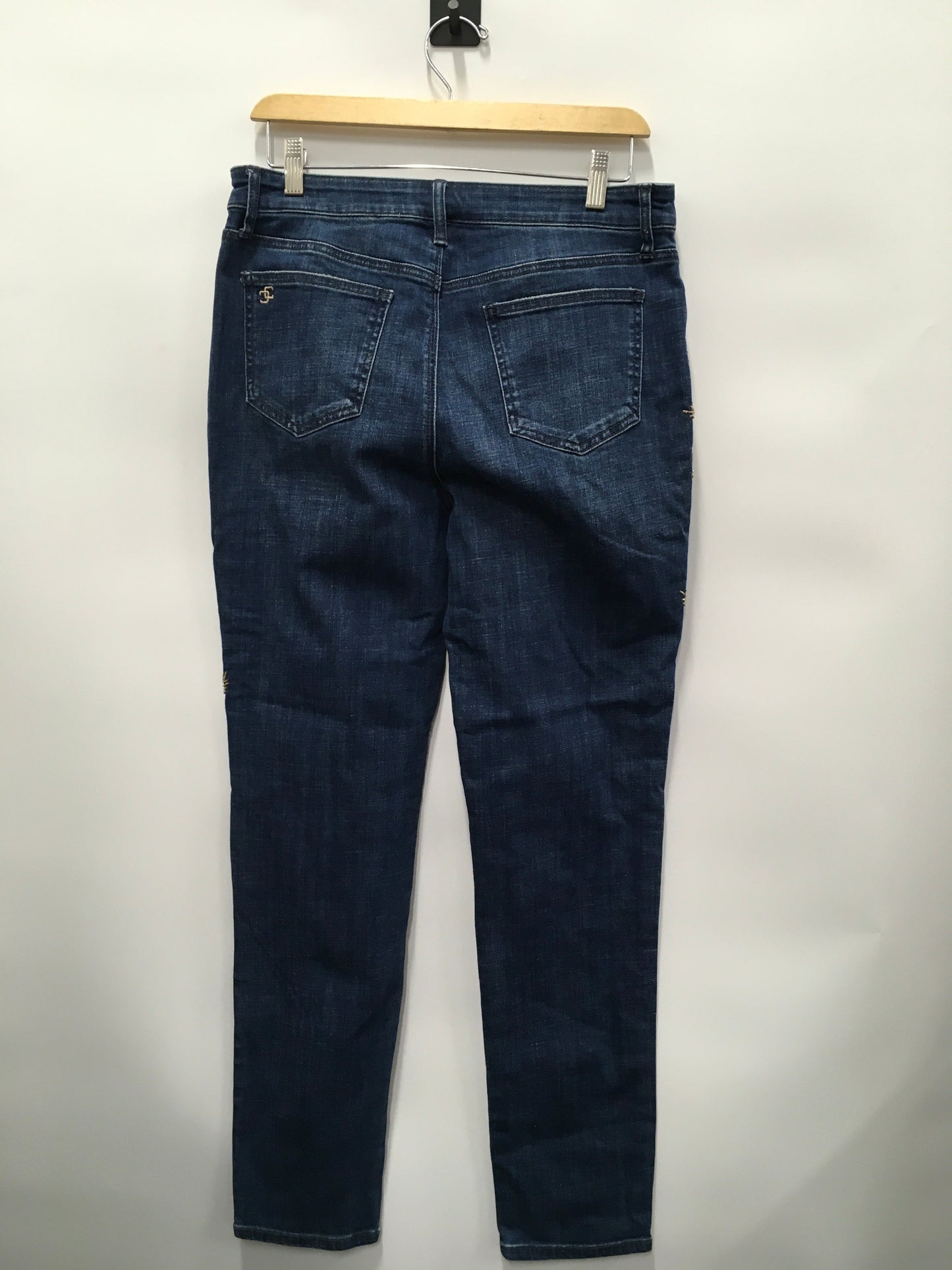 Blue Denim Jeans Skinny Chicos, Size 8tall