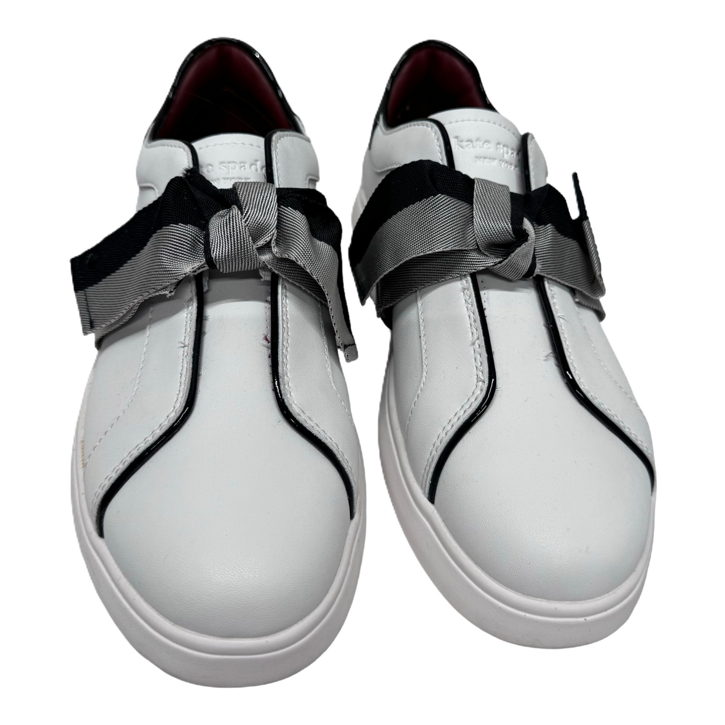 White Shoes Sneakers By Kate Spade, Size: 9