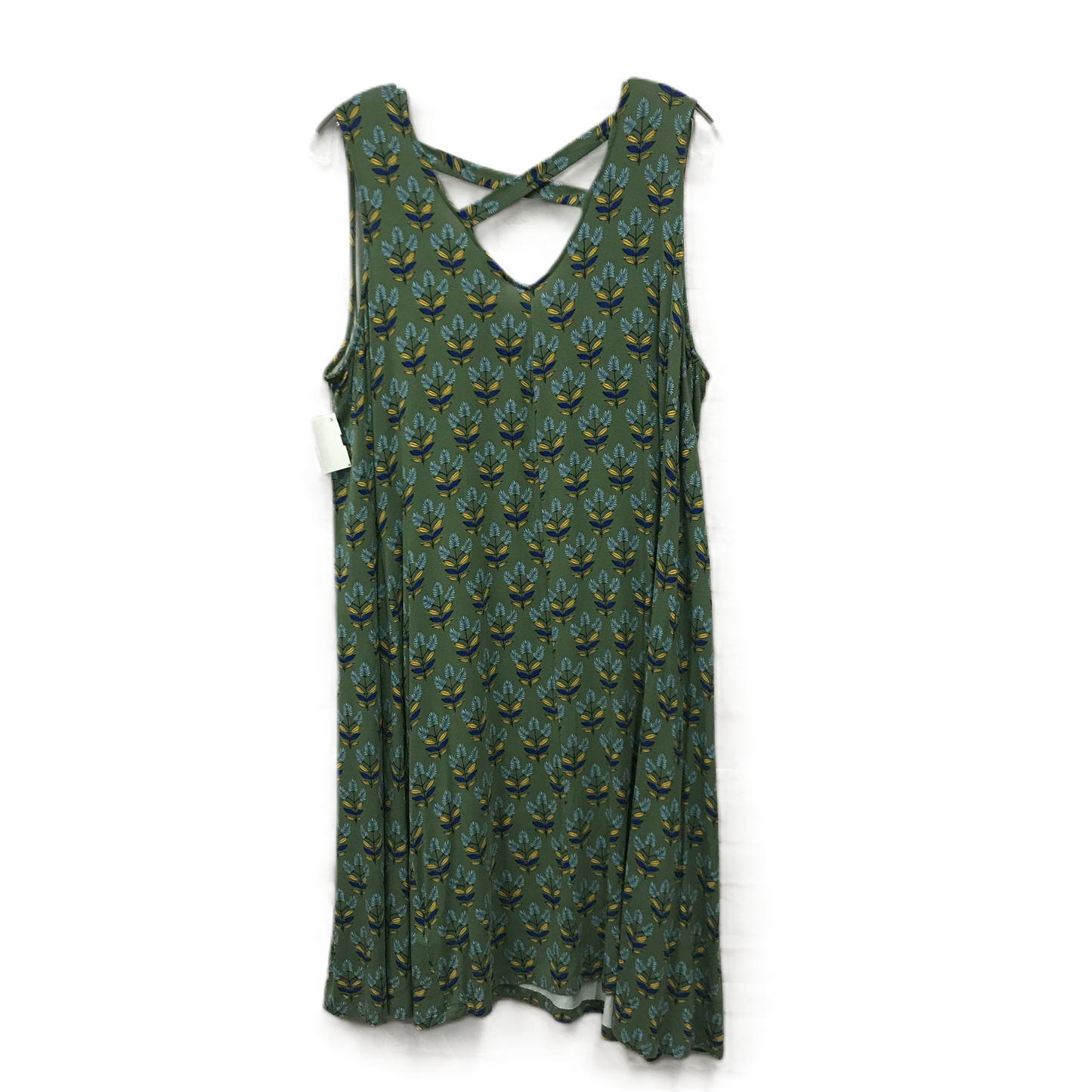 Green Dress Casual Short By Style And Company, Size: 2x