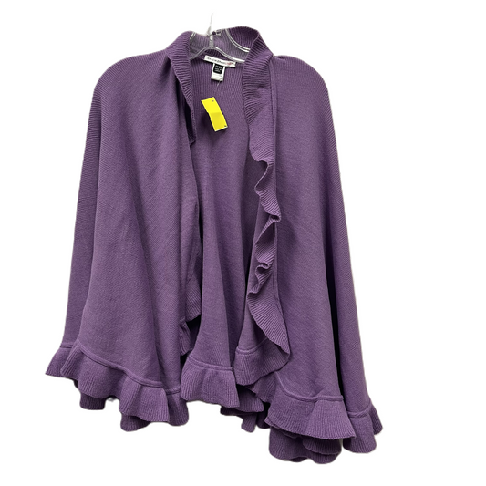 Sweater Cardigan By Isaac Mizrahi Live Qvc In Purple, Size: Osfm