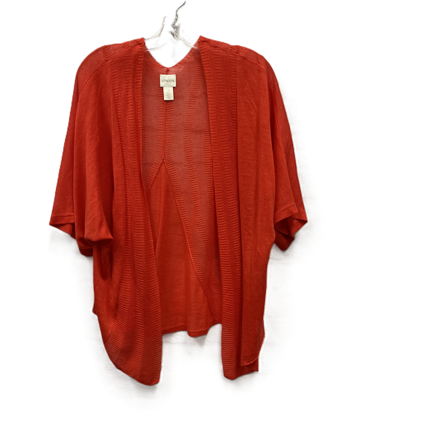 Cardigan By Chicos In Orange, Size: L