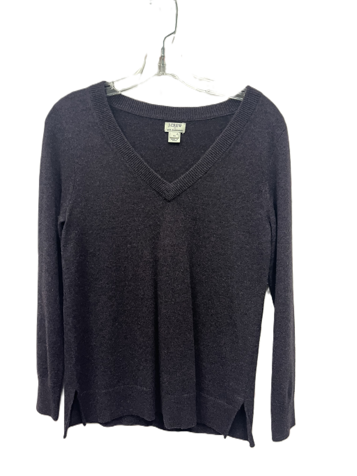 Sweater Cashmere By J. Crew In Purple, Size: Xs