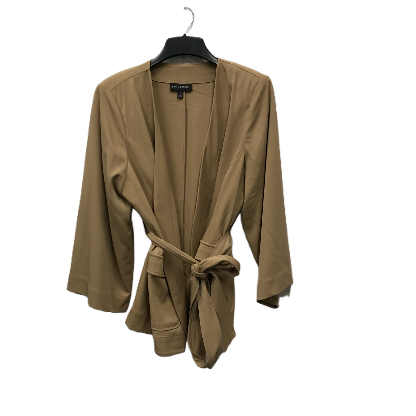 Blazer By Lane Bryant In Tan, Size: 1x