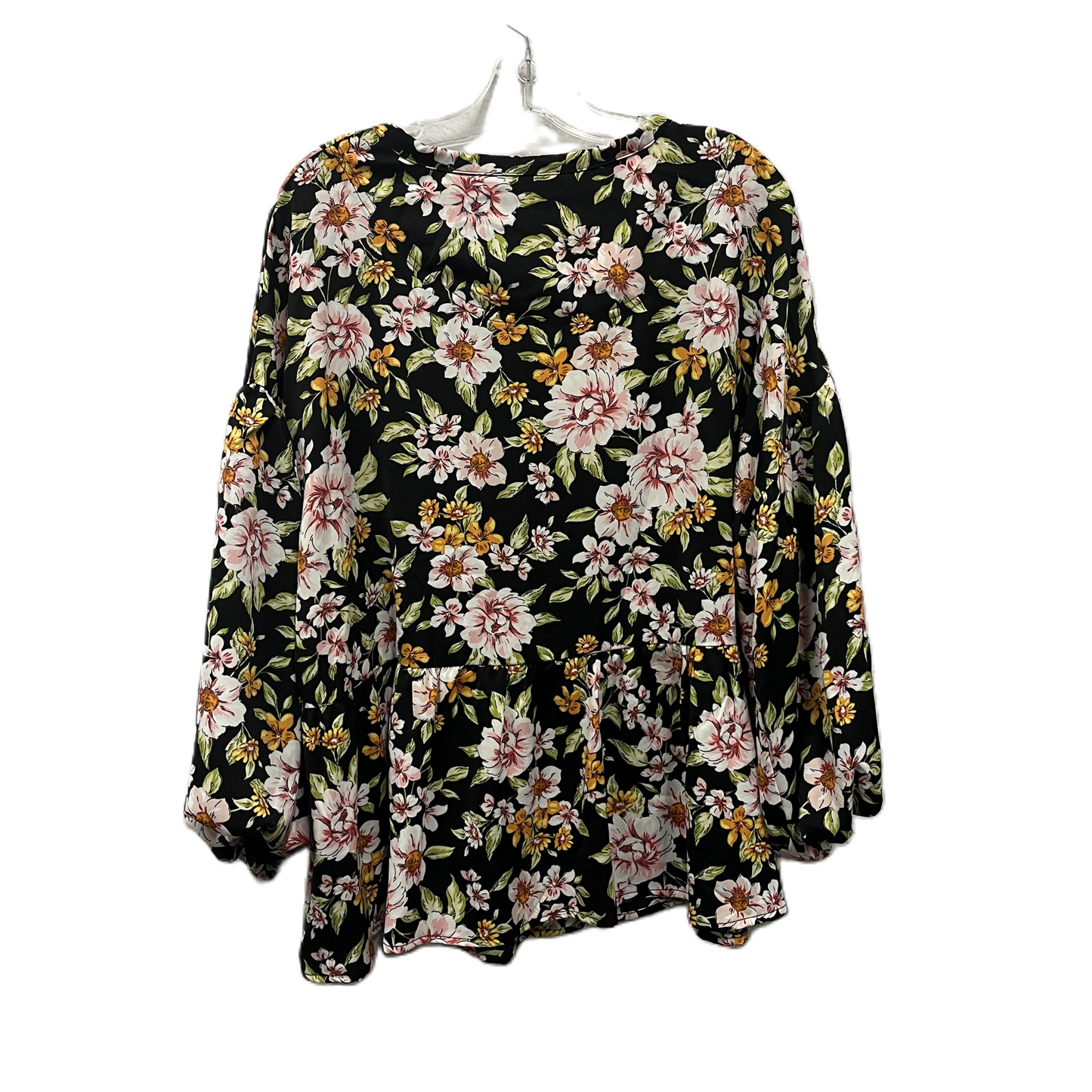 Top Long Sleeve By Easel In Floral Print, Size: S