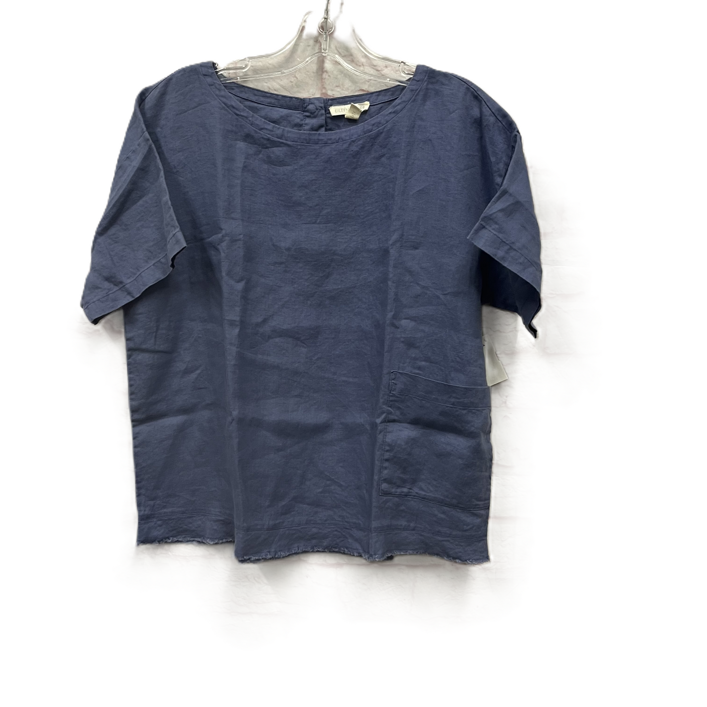 Top Short Sleeve By Eileen Fisher In Purple, Size: Xs