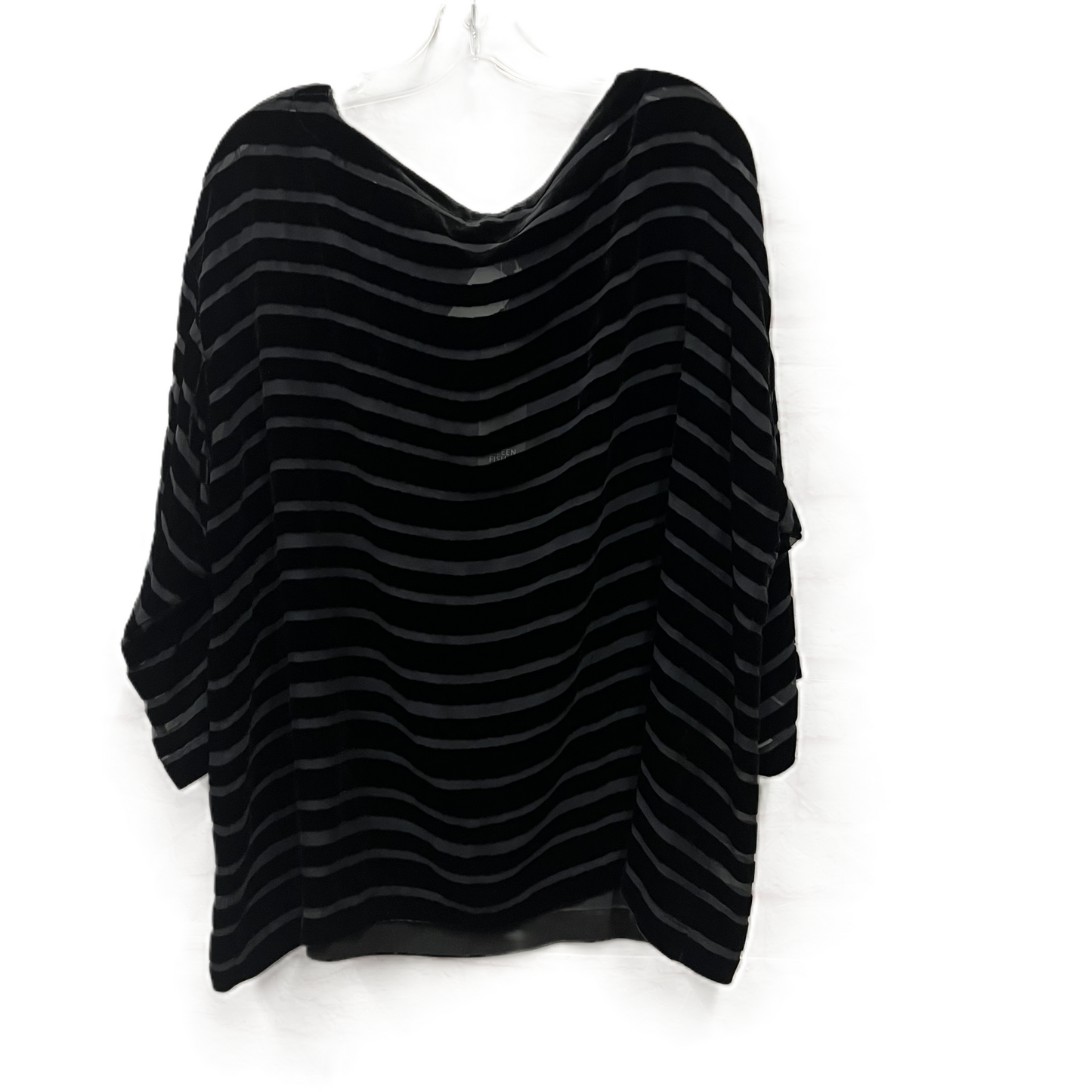 Top Long Sleeve By Eileen Fisher In Black, Size: 1x