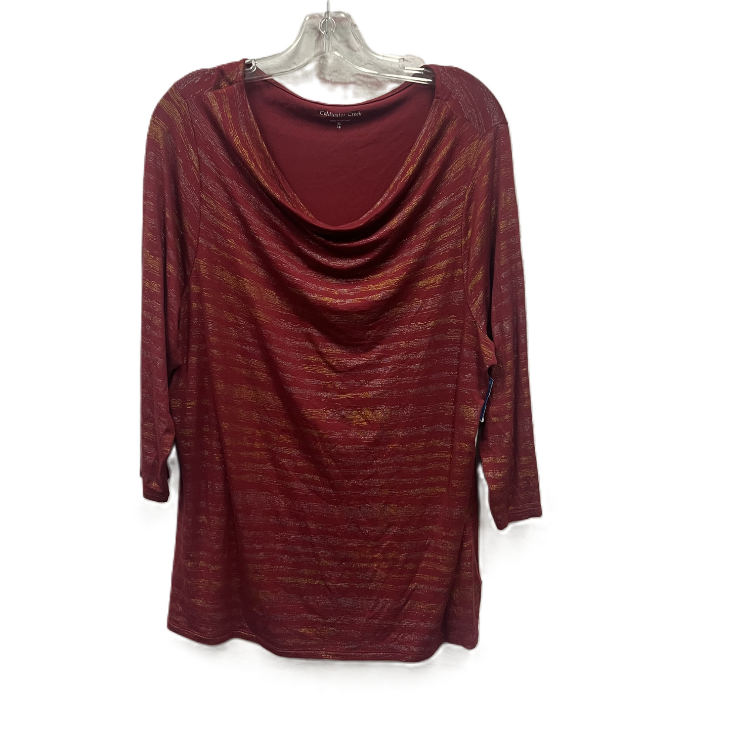 Top Long Sleeve By Coldwater Creek In Red, Size: Xl