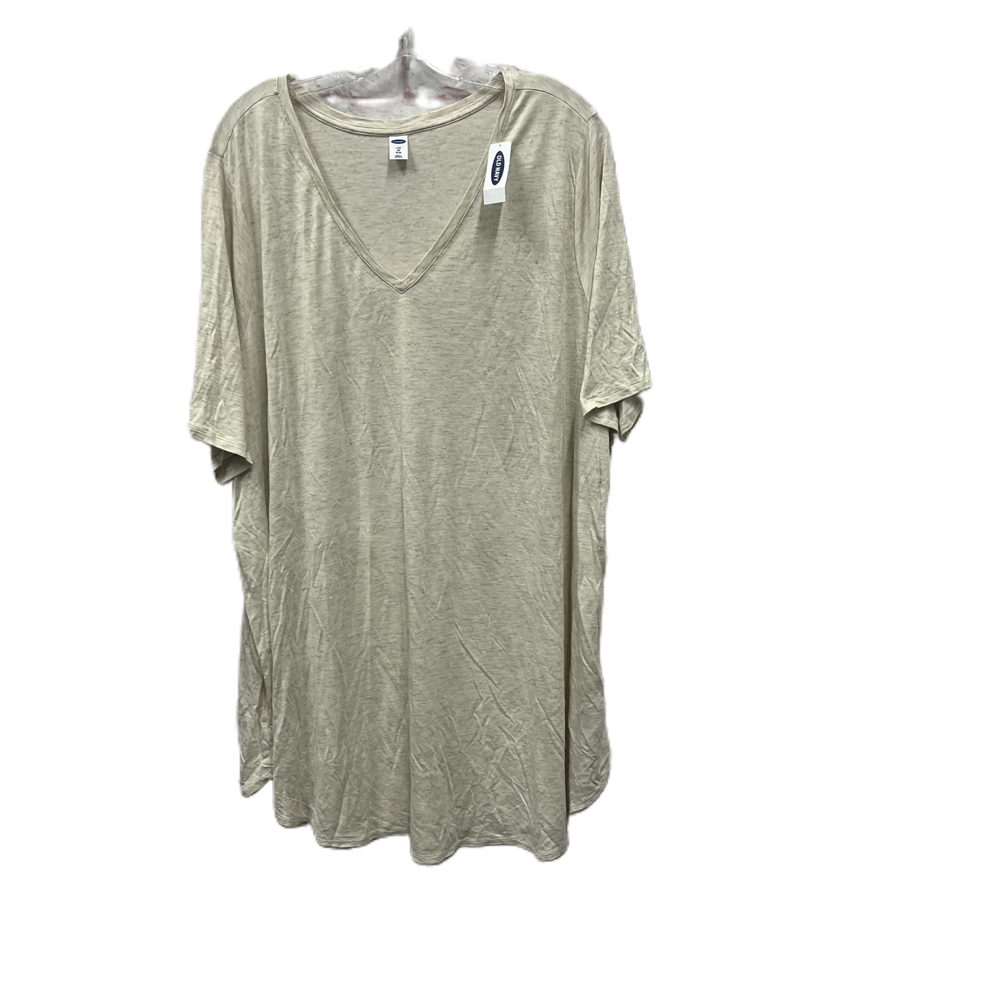 Top Short Sleeve By Old Navy In Cream, Size: 4x