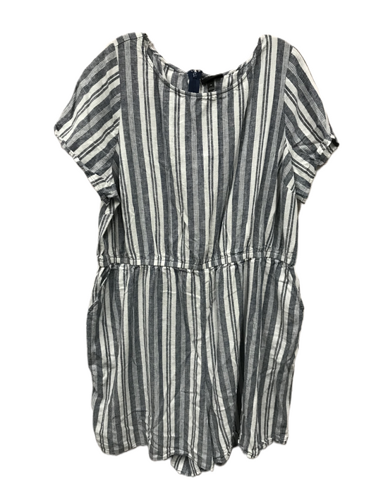 Blue & White Romper By Lane Bryant, Size: 2x