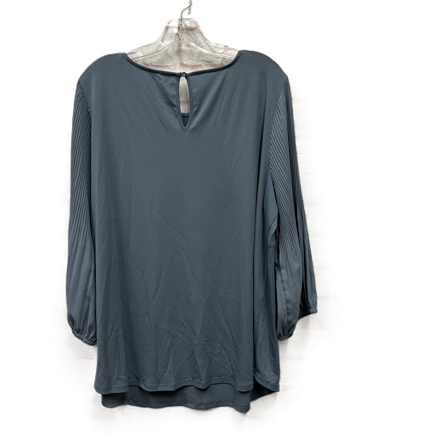 Top Long Sleeve By Adrianna Papell In Blue, Size: 1x