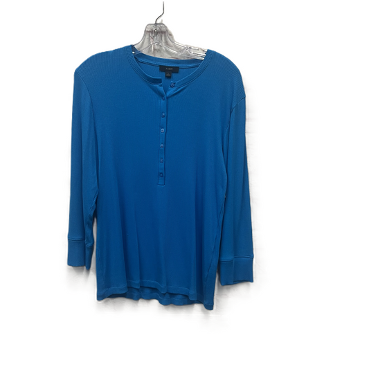 Top Long Sleeve Basic By J. Crew In Blue, Size: L