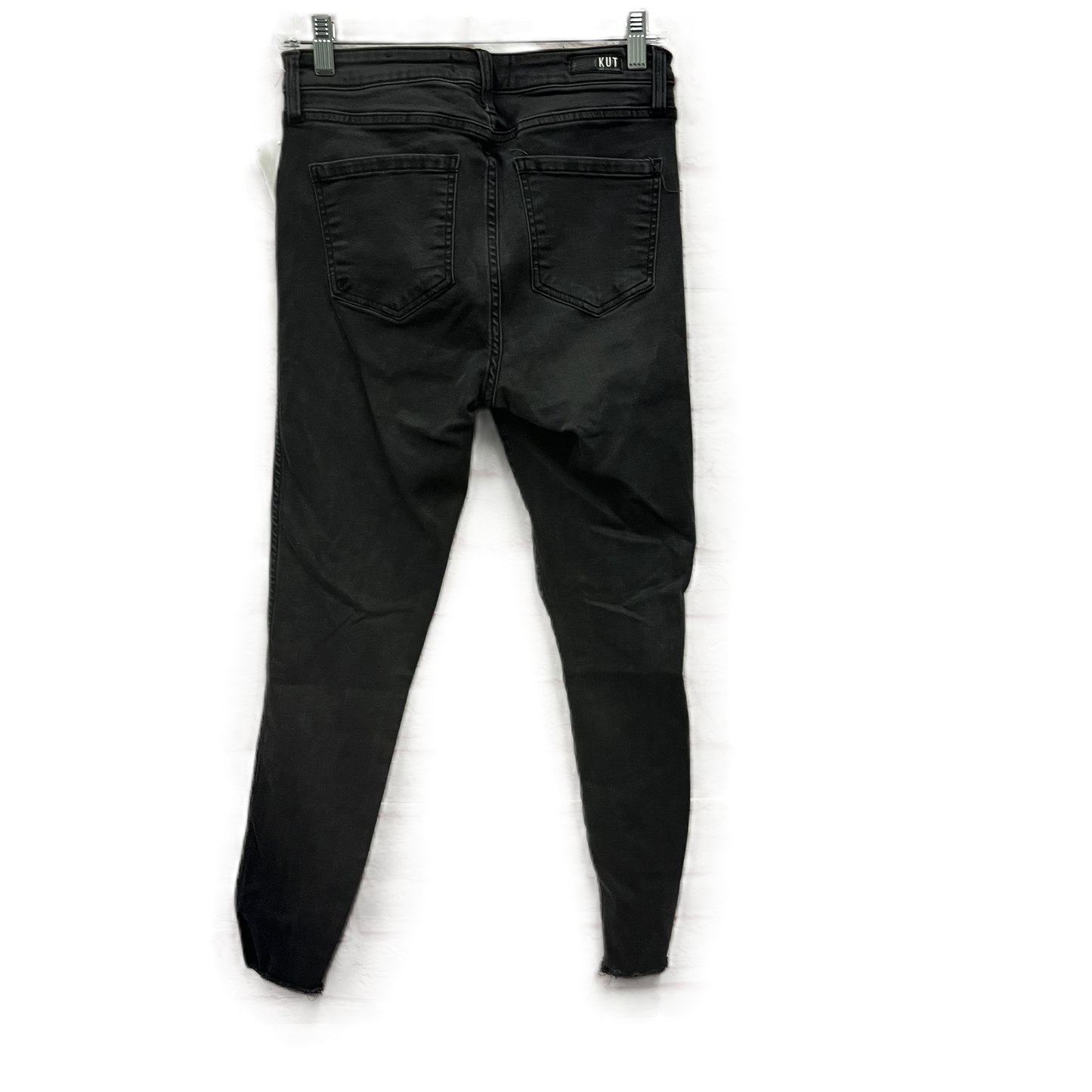 Jeans Skinny By Kut In Black Denim, Size: 8