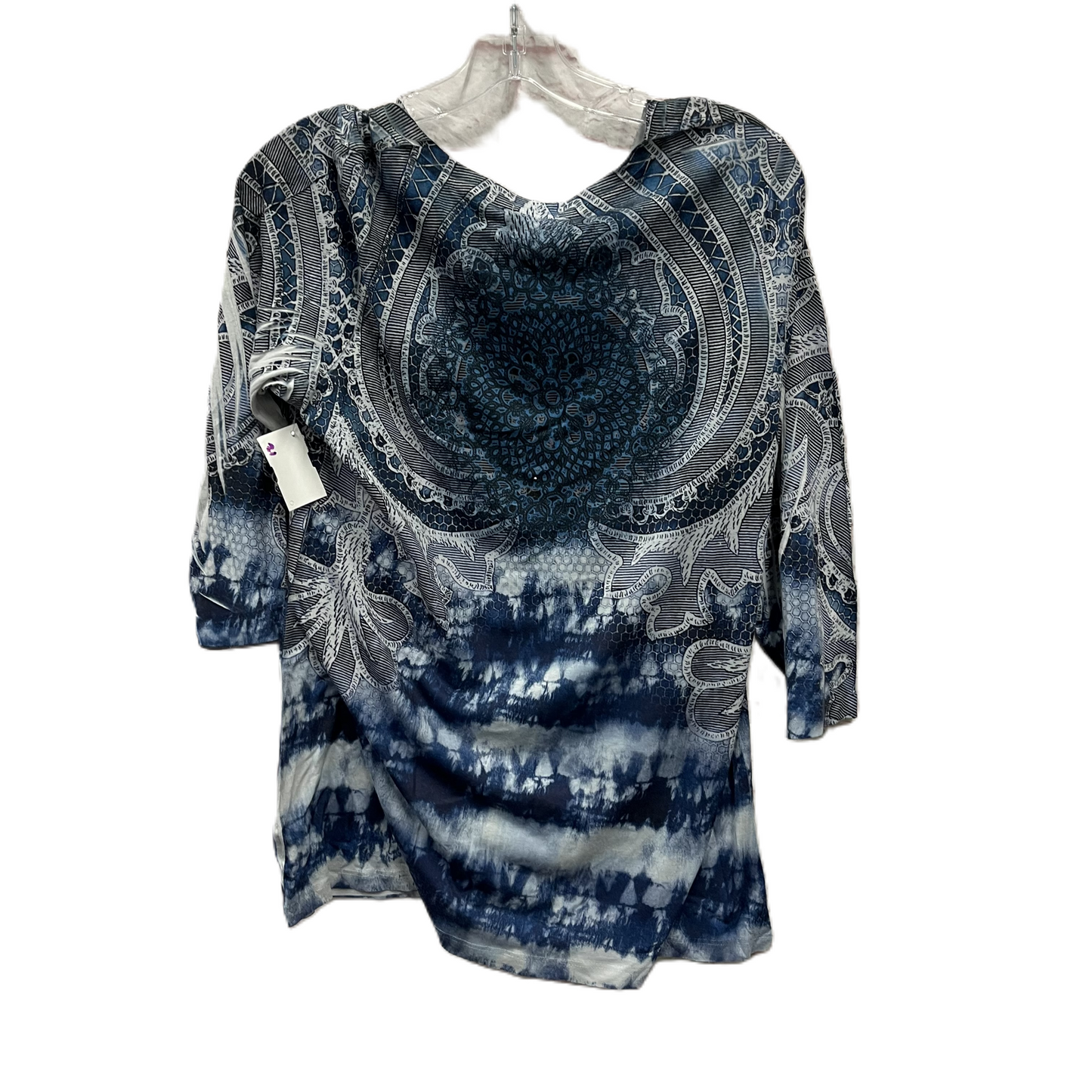 Top Long Sleeve By Chicos In Blue, Size: L