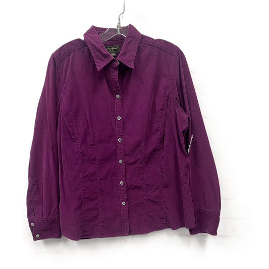 Top Long Sleeve By Eddie Bauer In Purple, Size: Xl