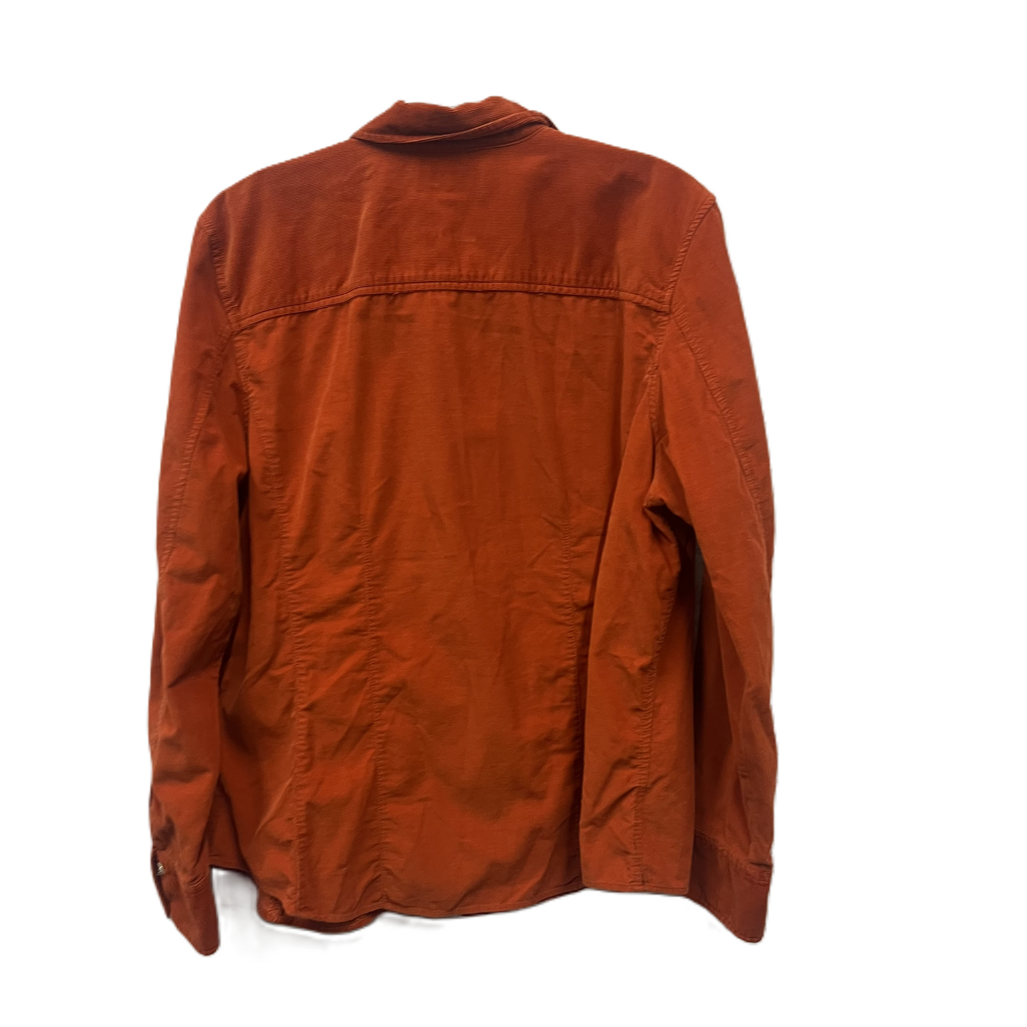 Top Long Sleeve By Eddie Bauer In Orange, Size: Xl