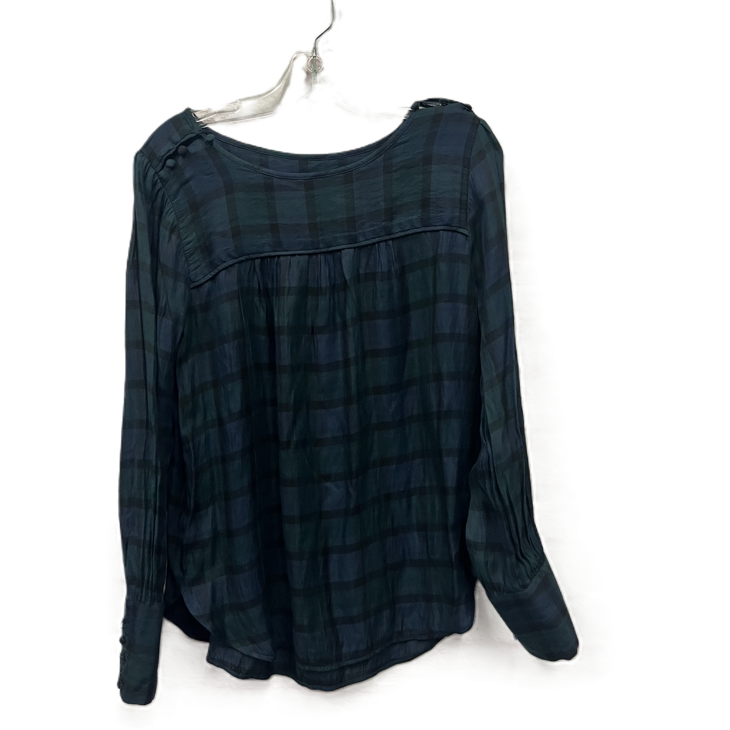 Top Long Sleeve By Loft In Green, Size: M