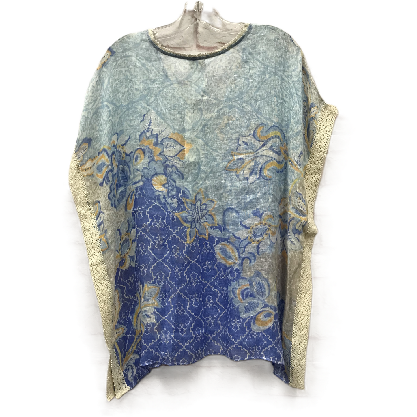 Top Short Sleeve By Chicos In Blue, Size: S