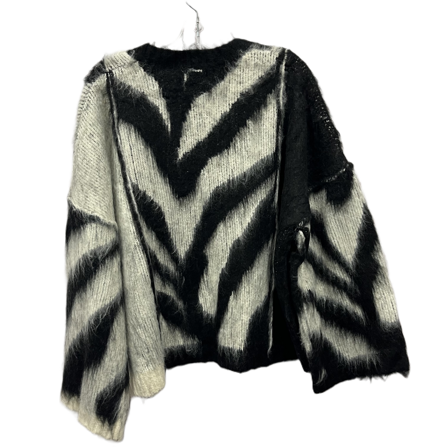 Sweater By Pol In Black & Cream, Size: M