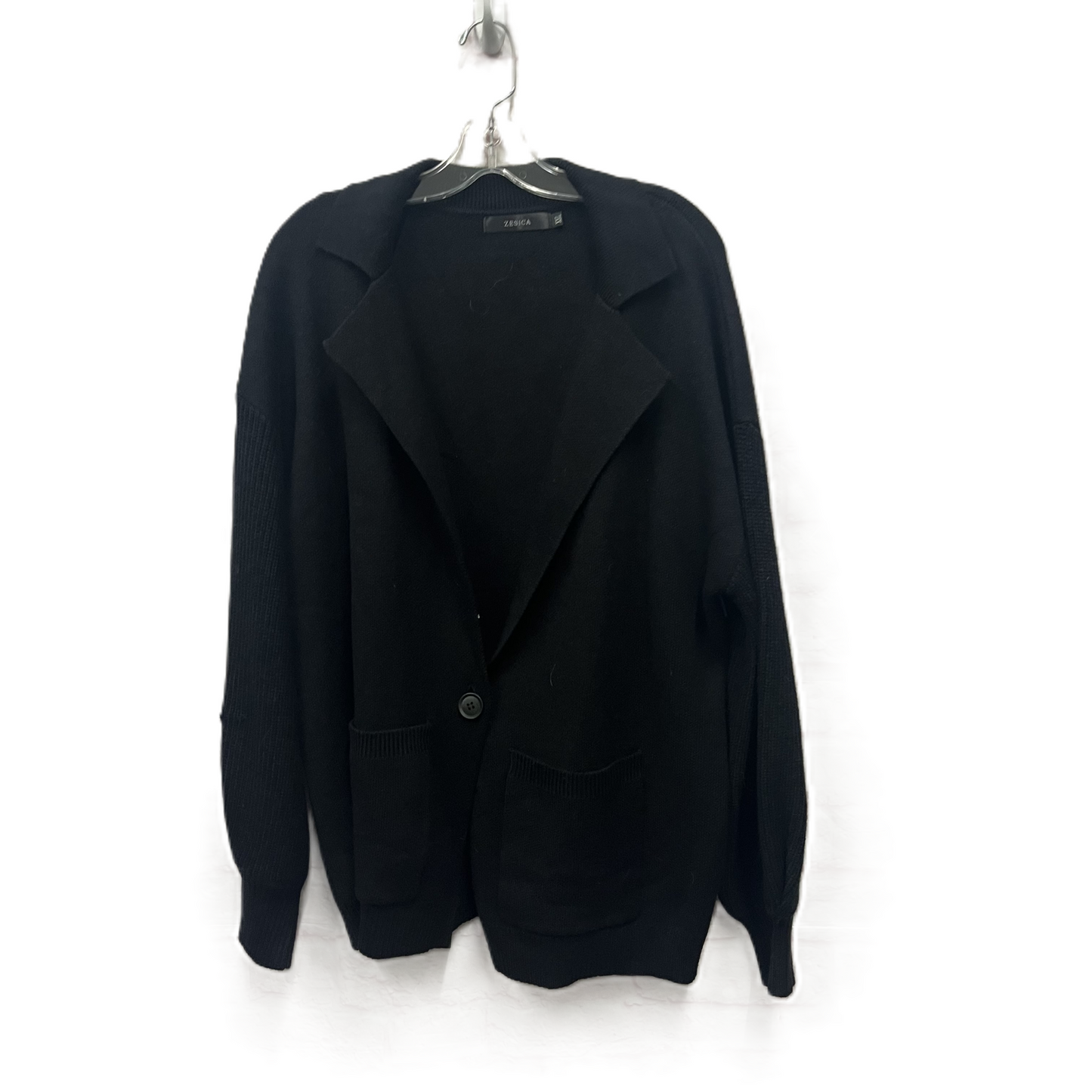 Cardigan By zesica In Black, Size: 1x