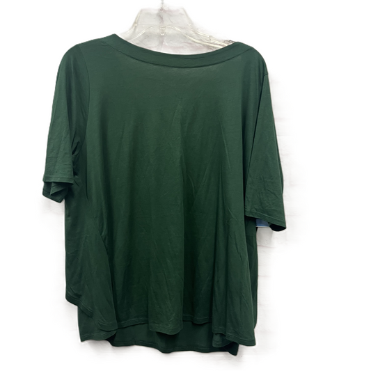 Top Short Sleeve By Loft In Green, Size: Xl