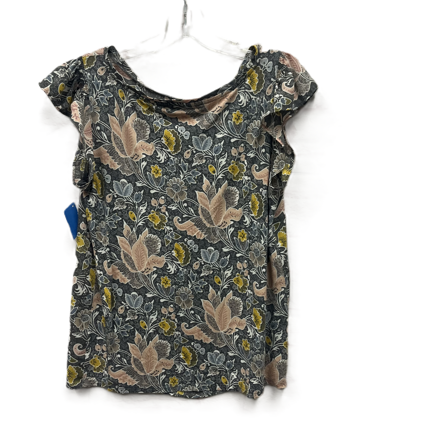 Top Sleeveless By Loft In Grey & Pink, Size: S