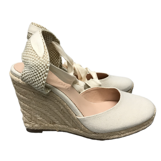 Ivory Shoes Heels Wedge By J. Crew, Size: 10