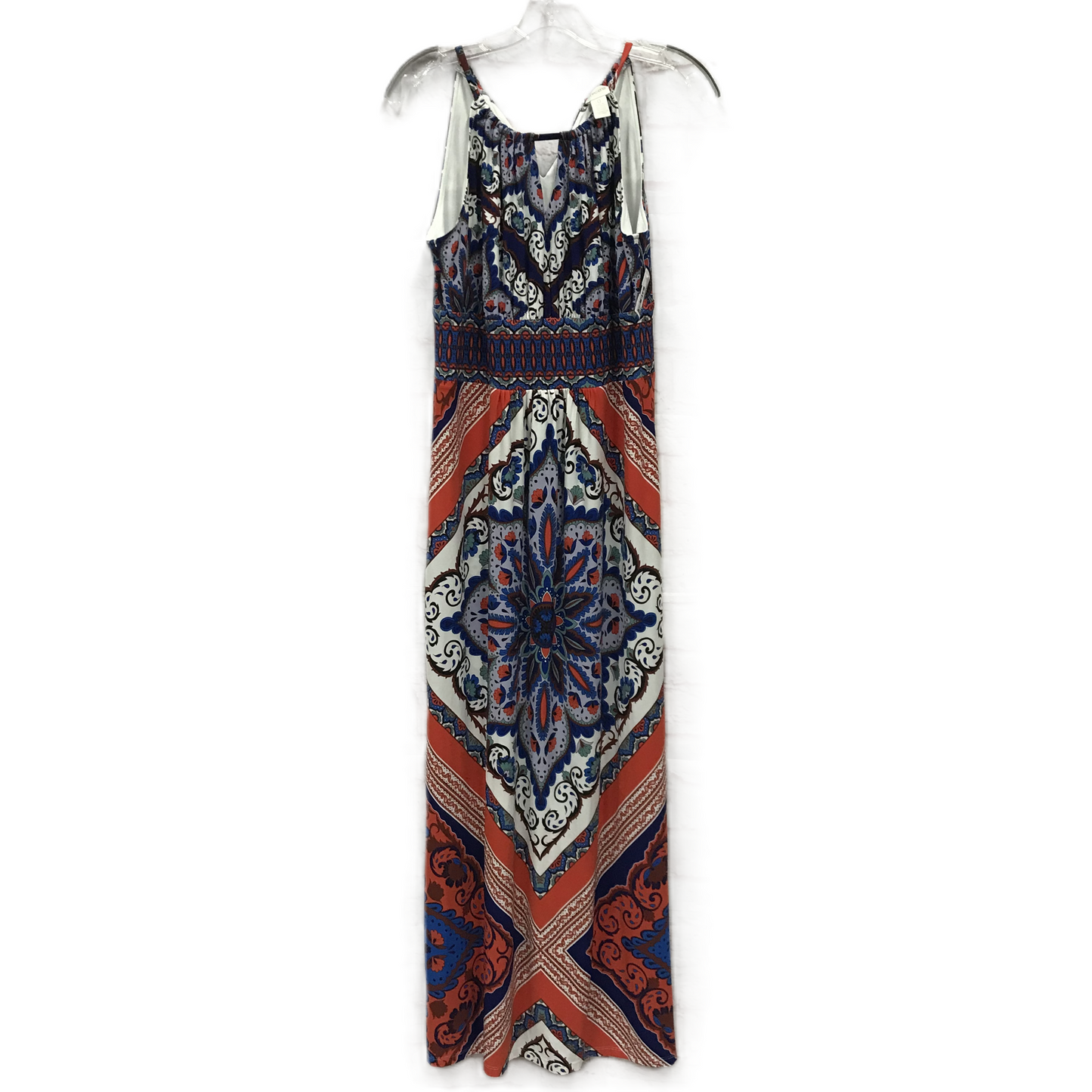 Blue Red & White Dress Casual Maxi By Chicos, Size: S