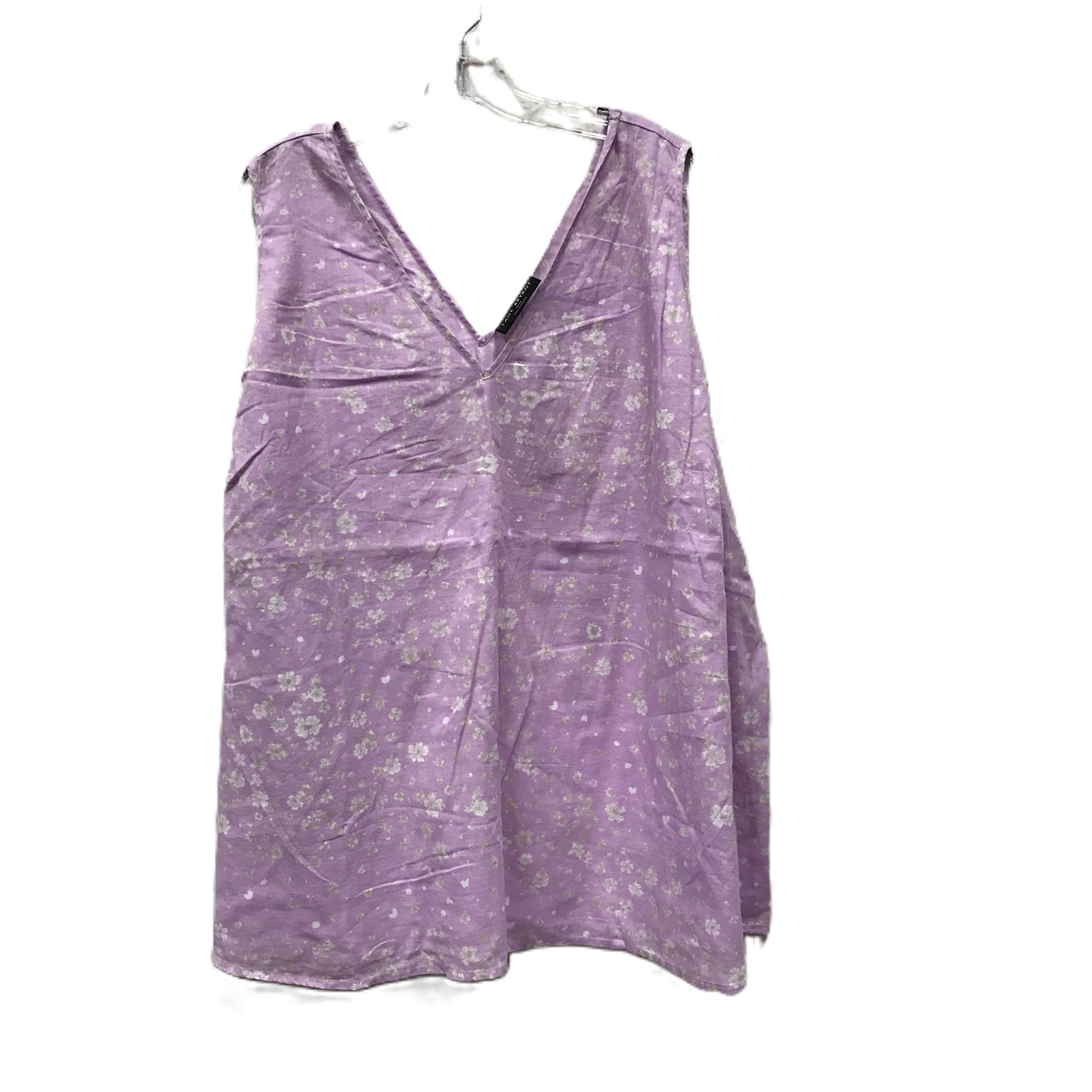 Purple Top Sleeveless By Lane Bryant, Size: 6