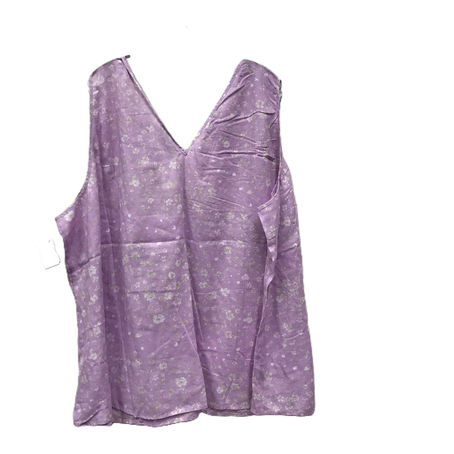 Purple Top Sleeveless By Lane Bryant, Size: 6