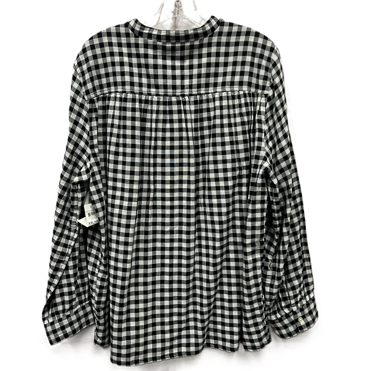 Top Long Sleeve By Style And Company In Black & White, Size: 1x