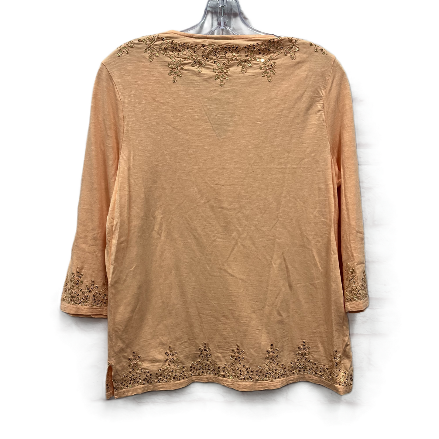 Top Long Sleeve By Chicos In Orange, Size: Sp