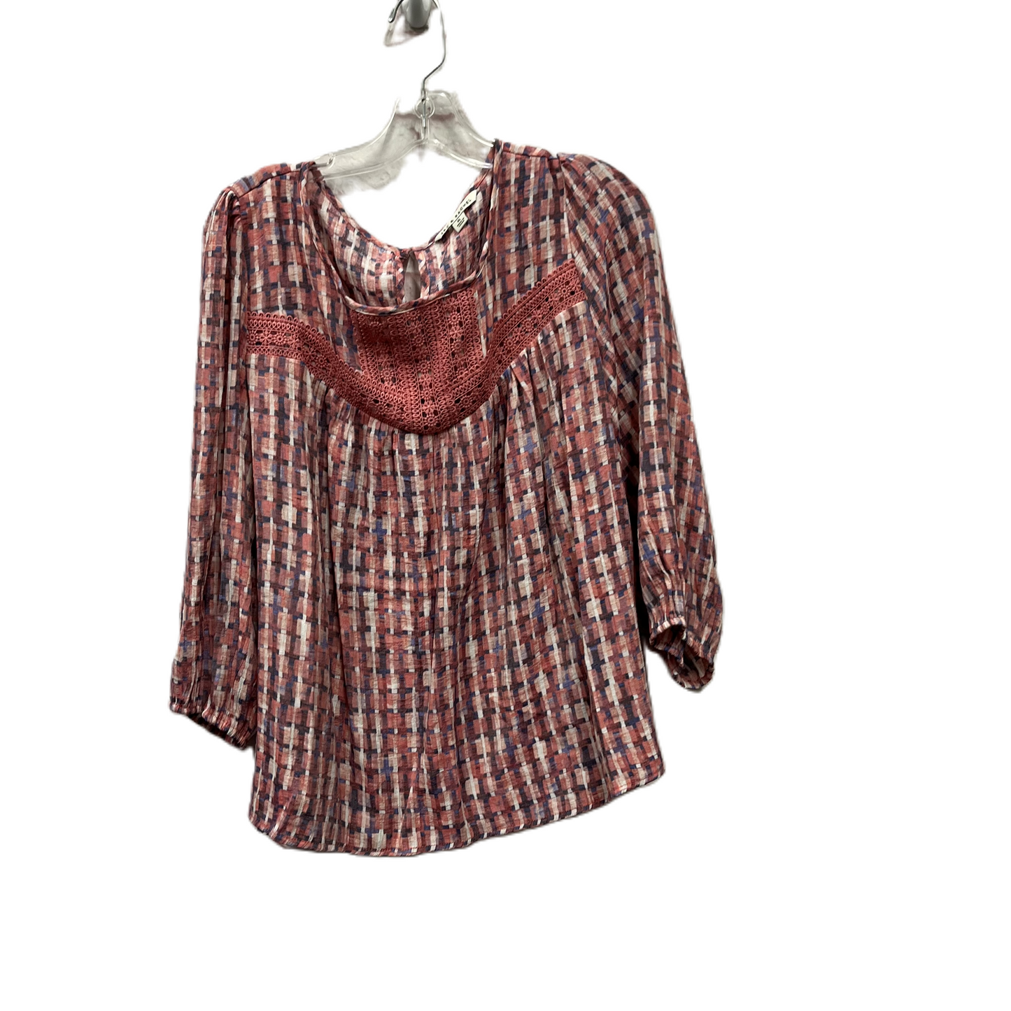 Top Long Sleeve By Zac And Rachel In Pink, Size: Xl