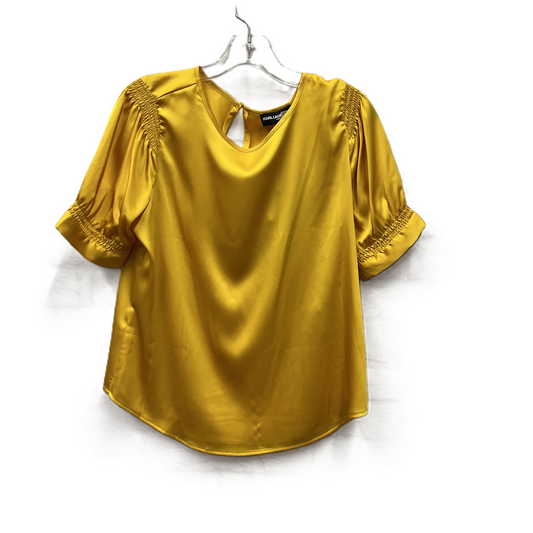 Top Short Sleeve By Karl Lagerfeld In Yellow, Size: S