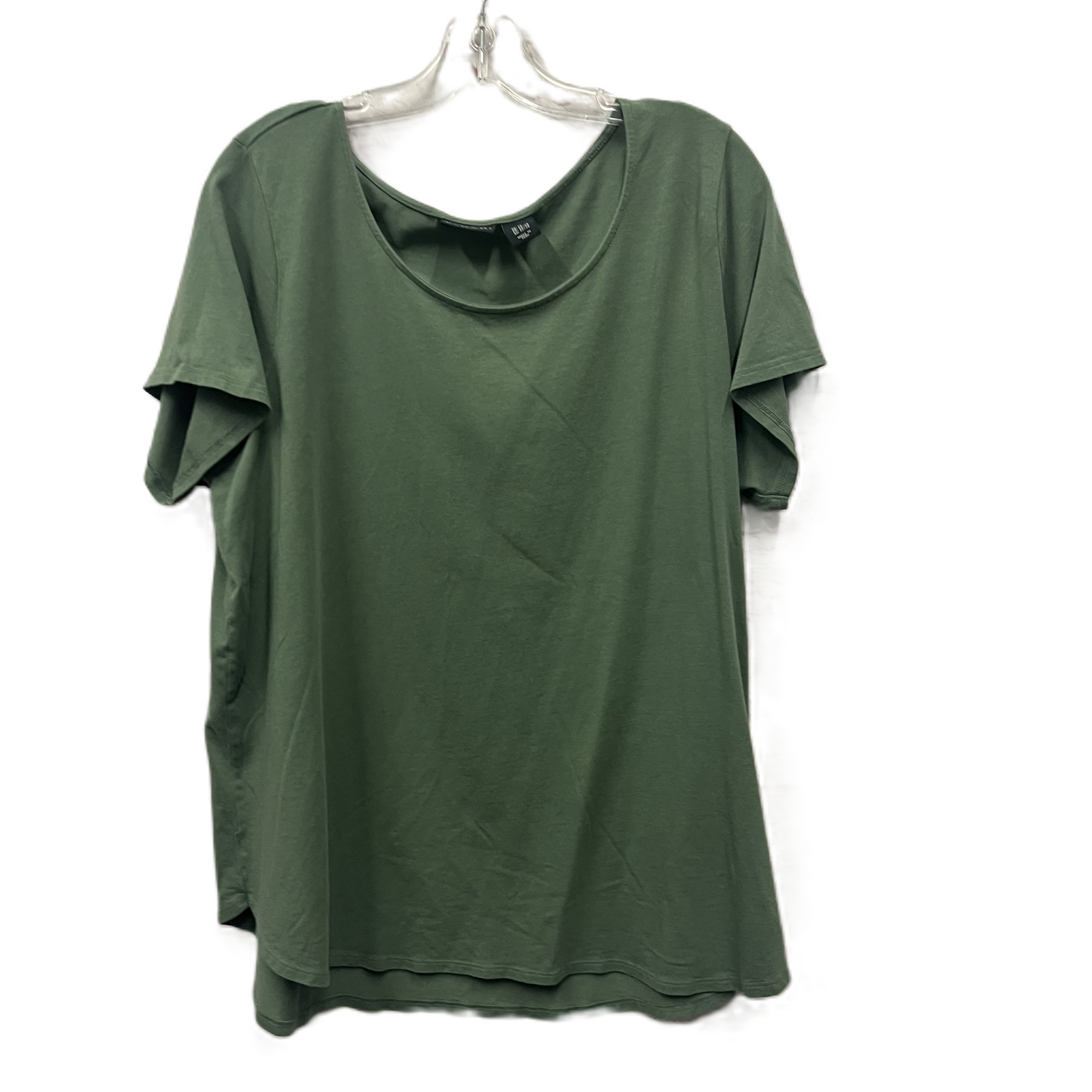 Top Short Sleeve By Tahari By Arthur Levine In Green, Size: 2x