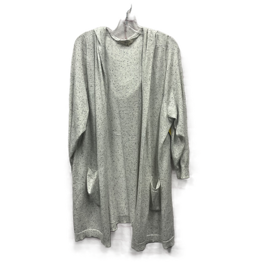 Sweater Cardigan By Peyton Primose In Grey, Size: 1x