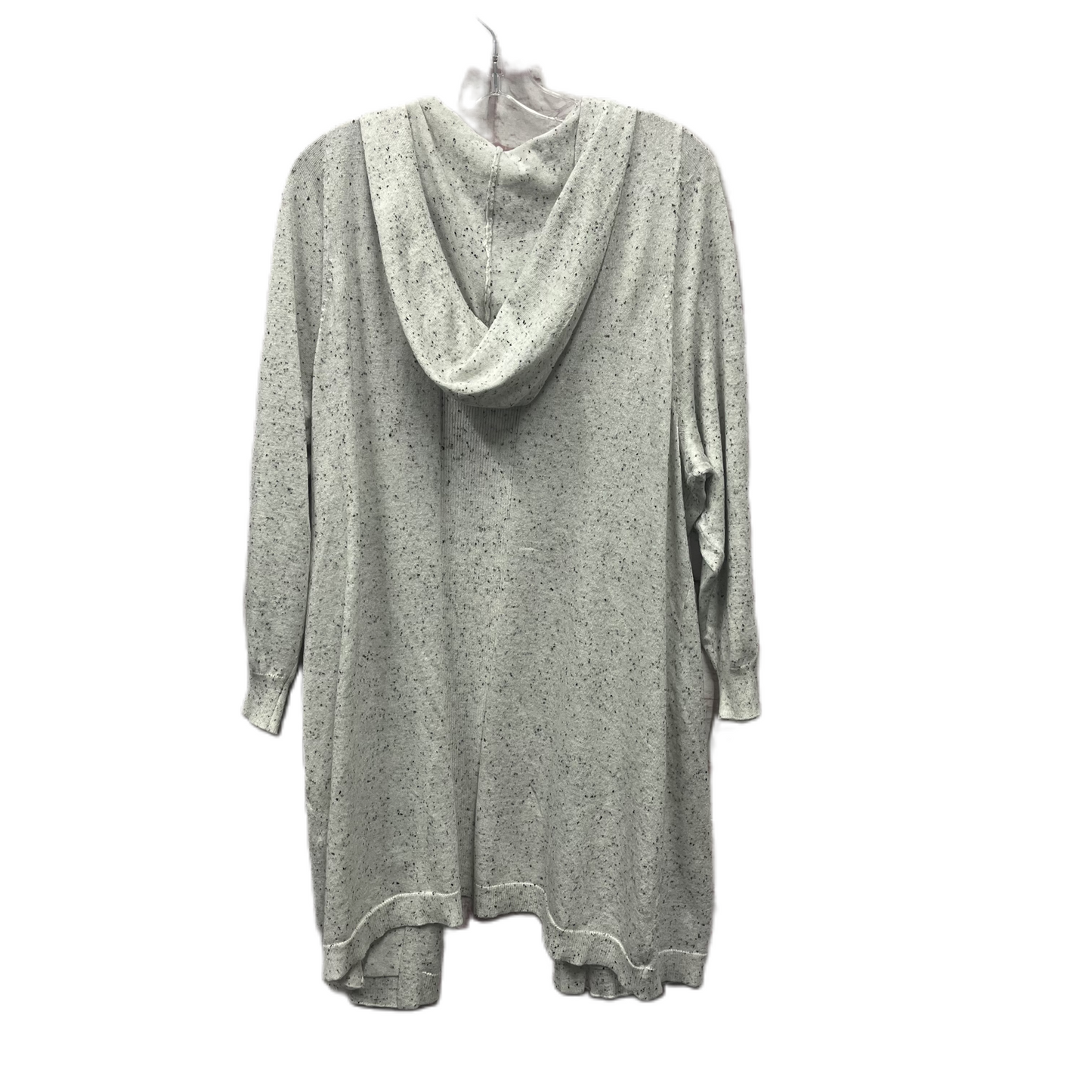 Sweater Cardigan By Peyton Primose In Grey, Size: 1x