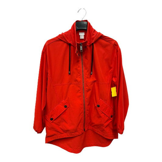 Athletic Jacket By Chicos In Red, Size: S